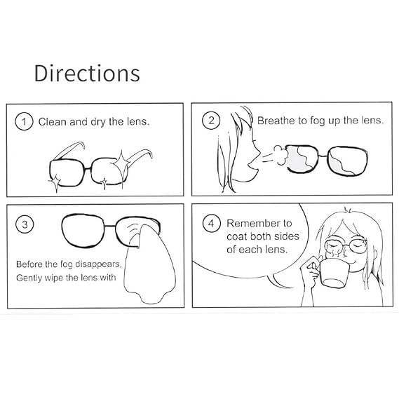Anti-Fog Lens Cleaning Wipes (100 Pcs) for Clear Vision