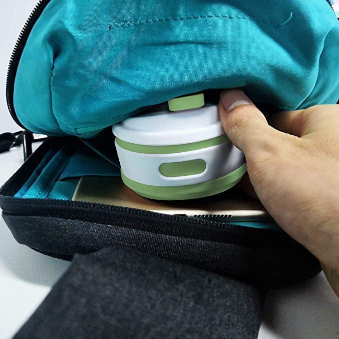 350ml Foldable Travel Coffee Cup with Lid – Leakproof, Space-Saving Mug