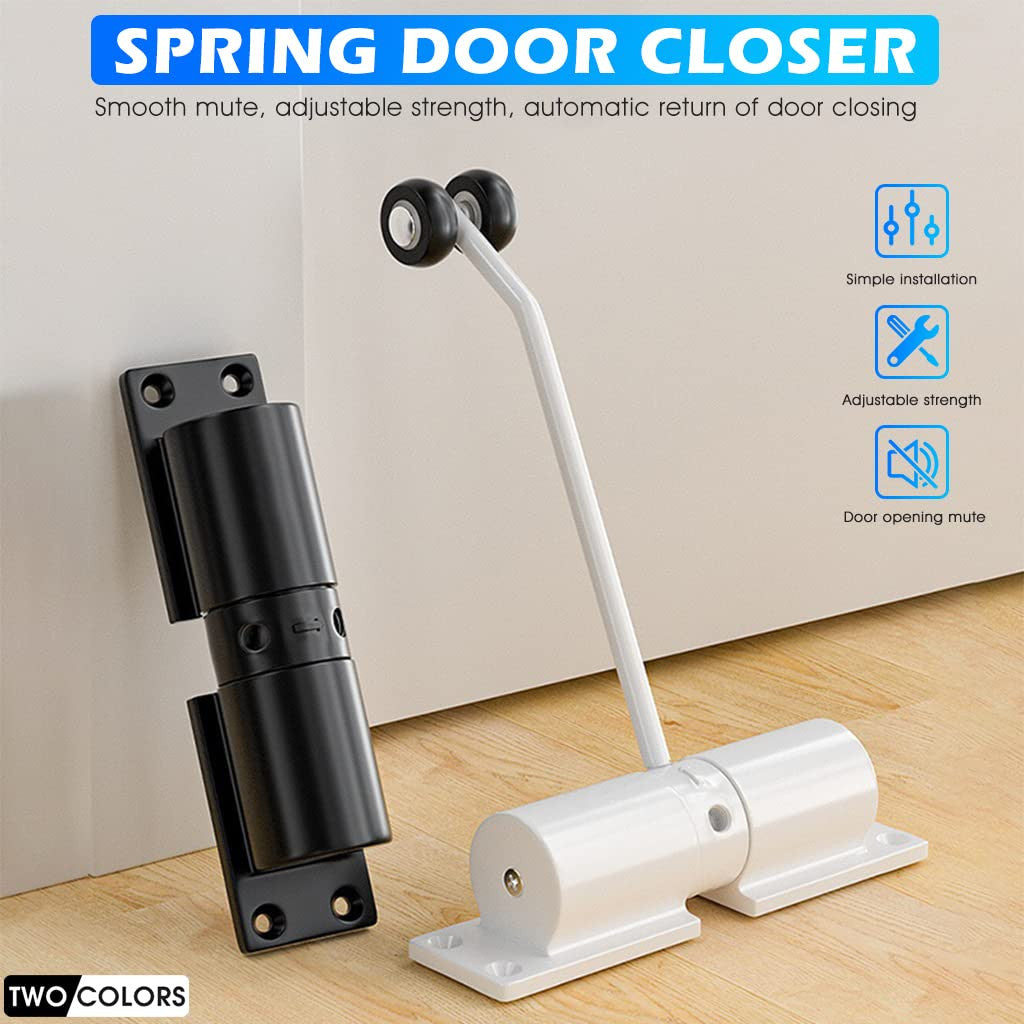 Smart Adjustable Mini Door Closer with Sensor & Easy Install
