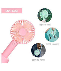 Portable Mini USB Handheld Fan with Stand for Travel and Office
