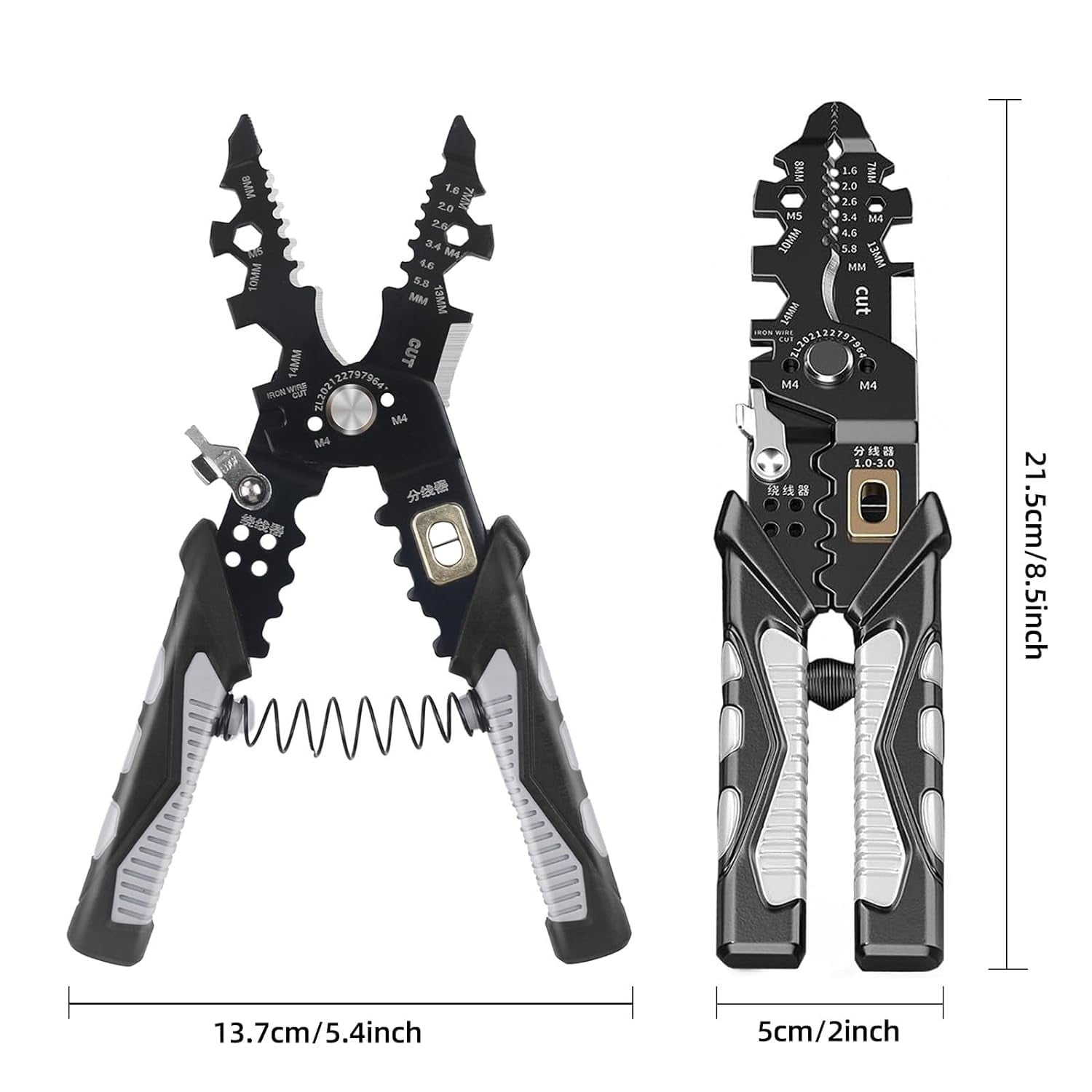 25-in-1 Multi-Function Wire Stripper and Cutter Tool