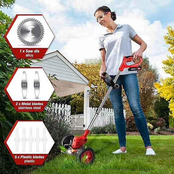 Electric Lawn Mower - Cordless Grass Cutter for Easy Yard Maintenance