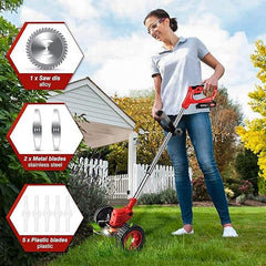 Electric Lawn Mower - Cordless Grass Cutter for Easy Yard Maintenance