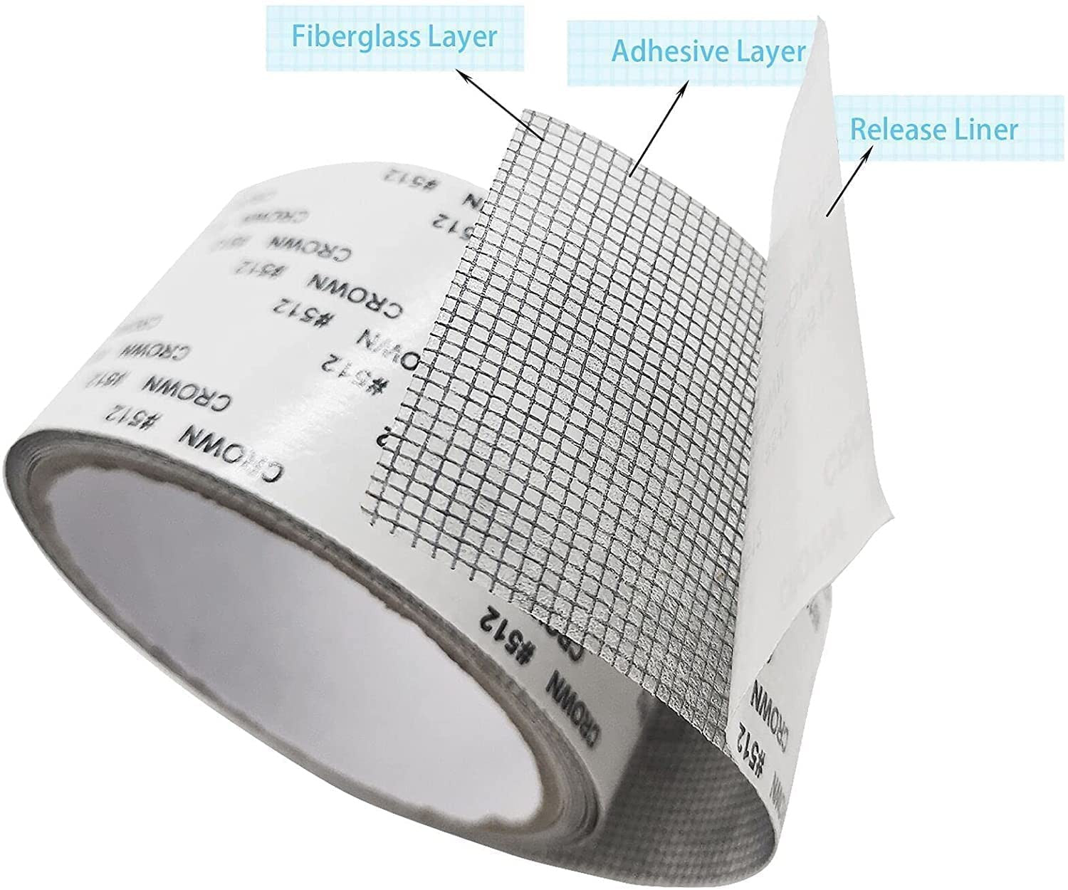 Heavy-Duty Waterproof Fiberglass Window Screen Repair Tape (2 Mtr)