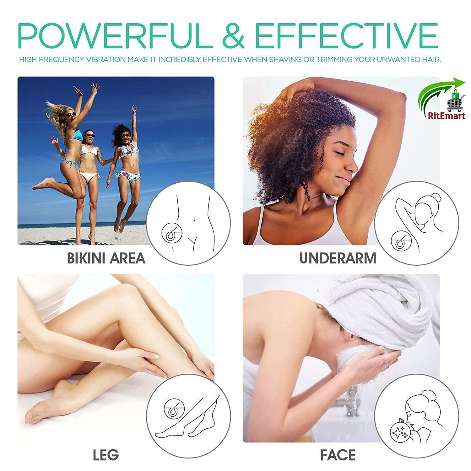 Sensitive Touch Ladies Trimmer for Face, Bikini, Underarm & Eyebrows