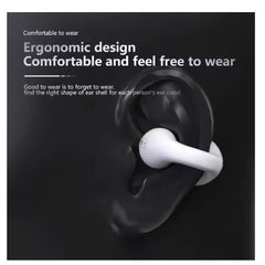 Open-Ear Bone Conduction Ear Clip Earbuds with Noise Reduction