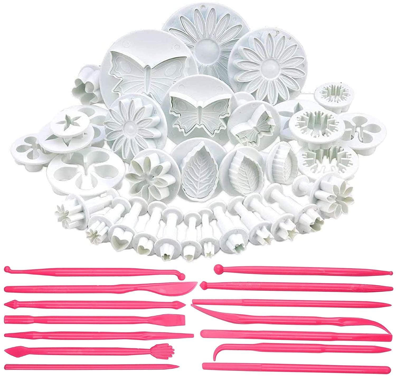 8-Piece Cake Decoration Set with 16 Shapes for Baking and Crafting