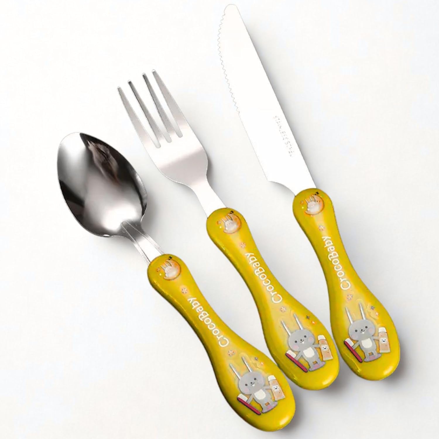 3-Piece Spoon, Fork & Knife Cutlery Set with Carry Case