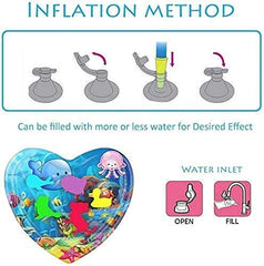 Heart-Shaped Baby Slapped Pad & Water Play Mat for Kids
