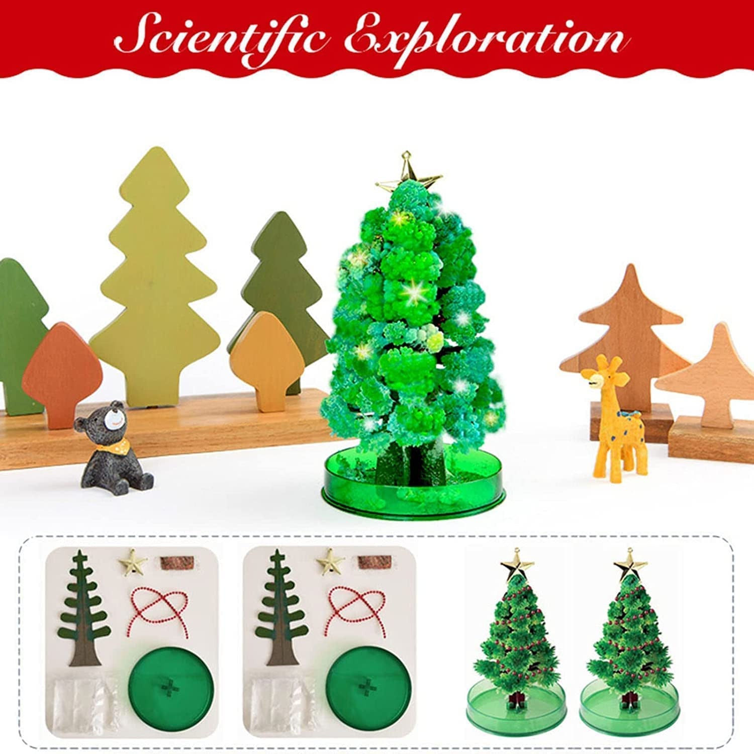 Magic Growing Crystal Christmas Tree - Fun Green Holiday Decor