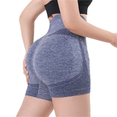 High-Waist Hip Lifting Yoga Shorts for Women - Butt Enhancing Workout Tights