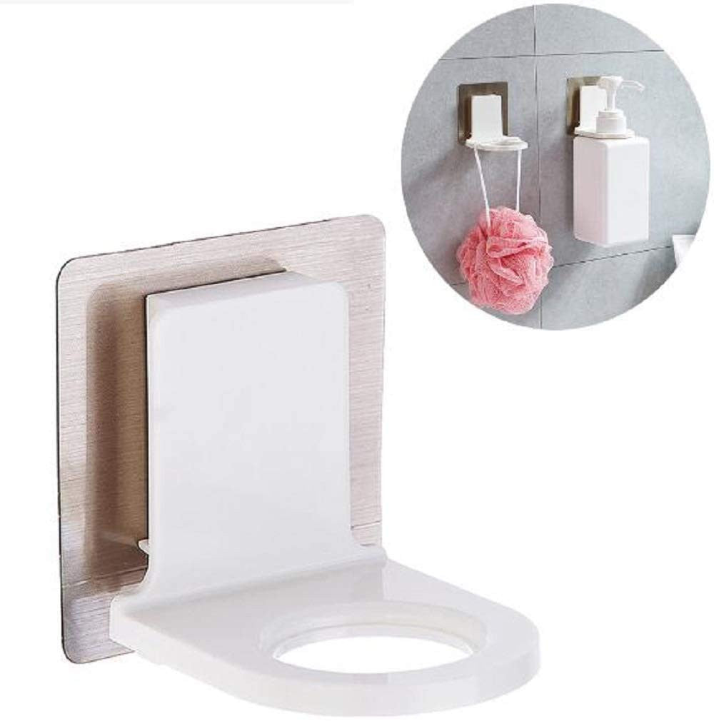 2Pcs Waterproof Self-Adhesive Shower Gel Hooks for Bathroom Storage