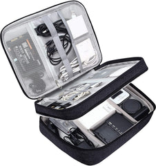 Double Layer Electronic Gadget Organizer Bag for Devices and Accessories