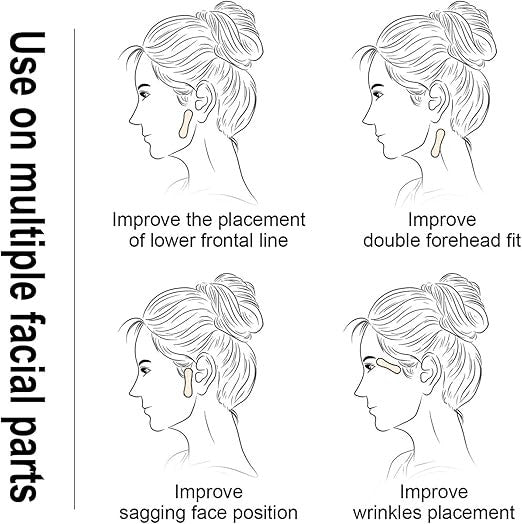 40-Piece Invisible Face Lift Tape for V-Shape and Firmness