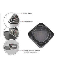 Multi-Shape Non-Stick Springform Cake Mould Set for Baking