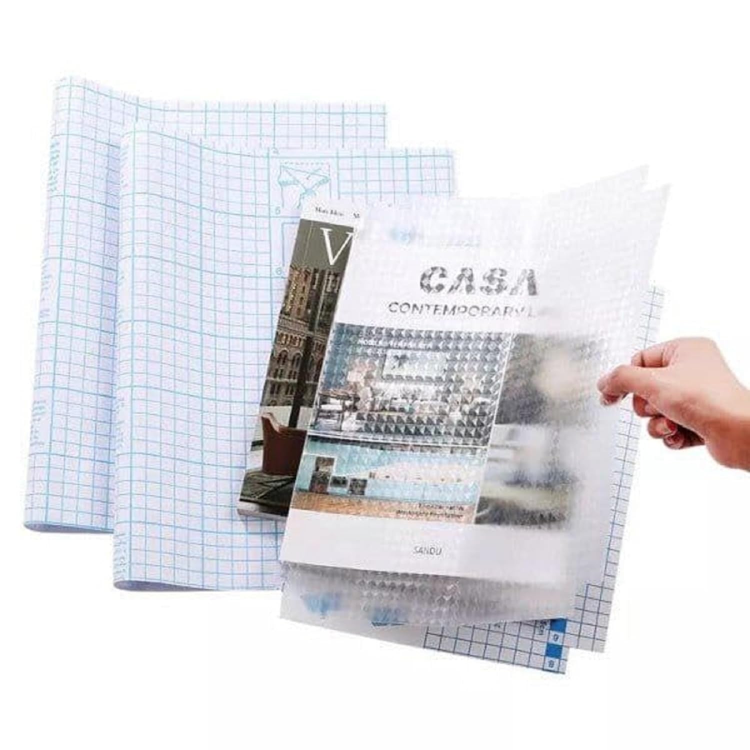 Set of 30 Transparent A4 Book Covers for Protection and Crafting