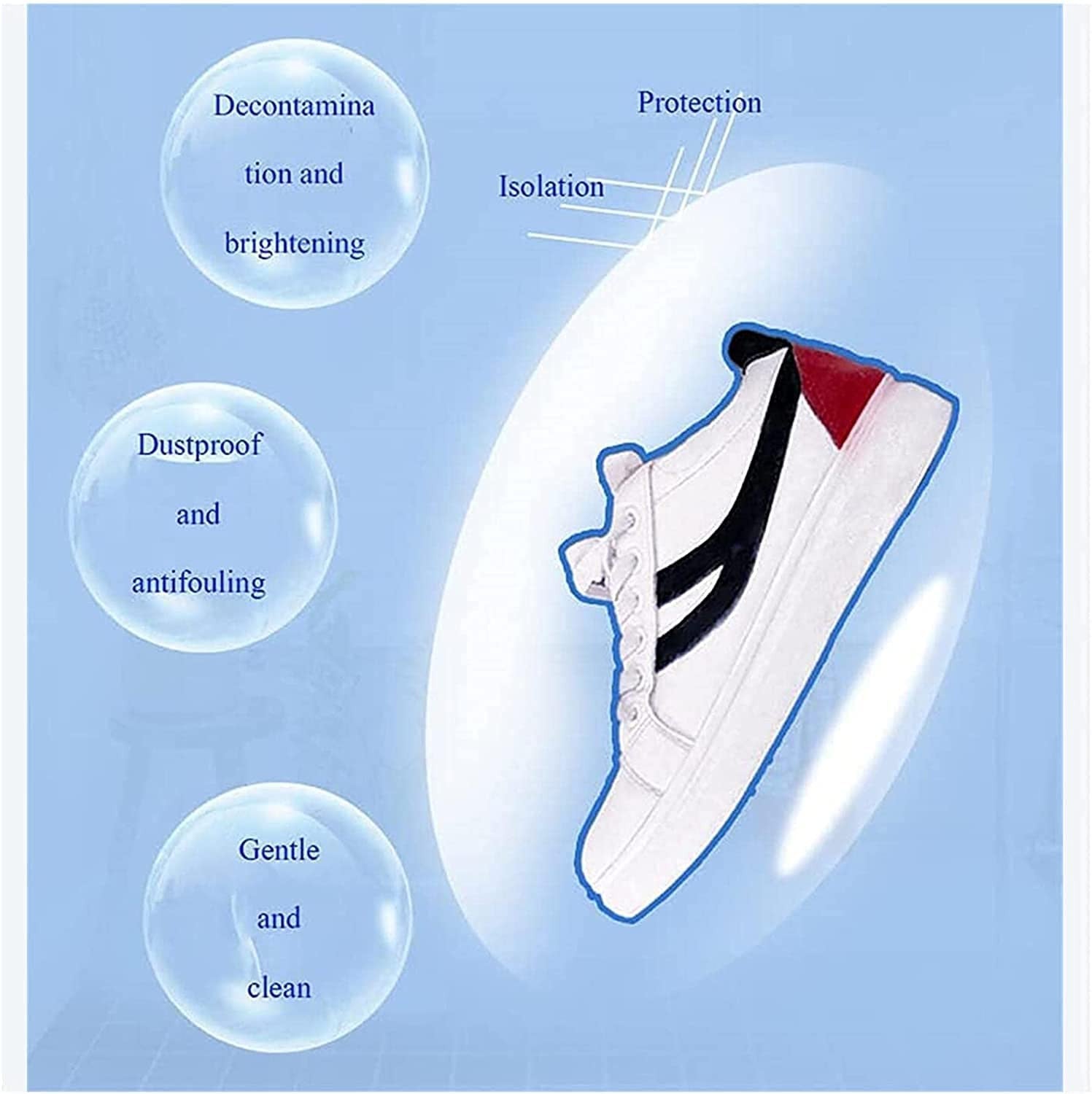 White Shoe Cleaning Cream for Stain Removal and Whitening