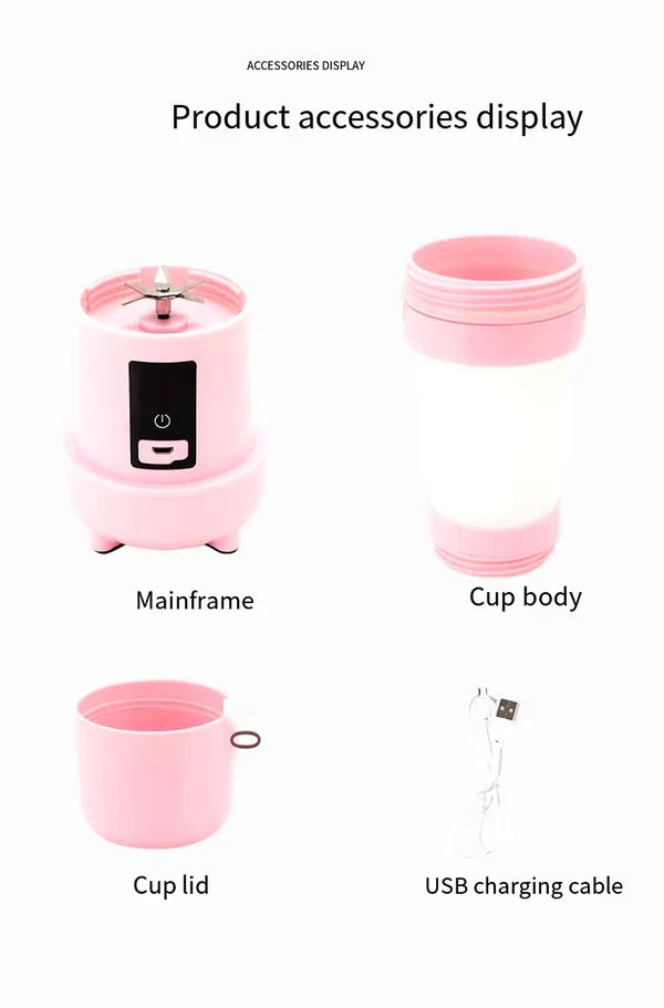 Portable Wireless Foldable Cup Blender for On-the-Go Smoothies