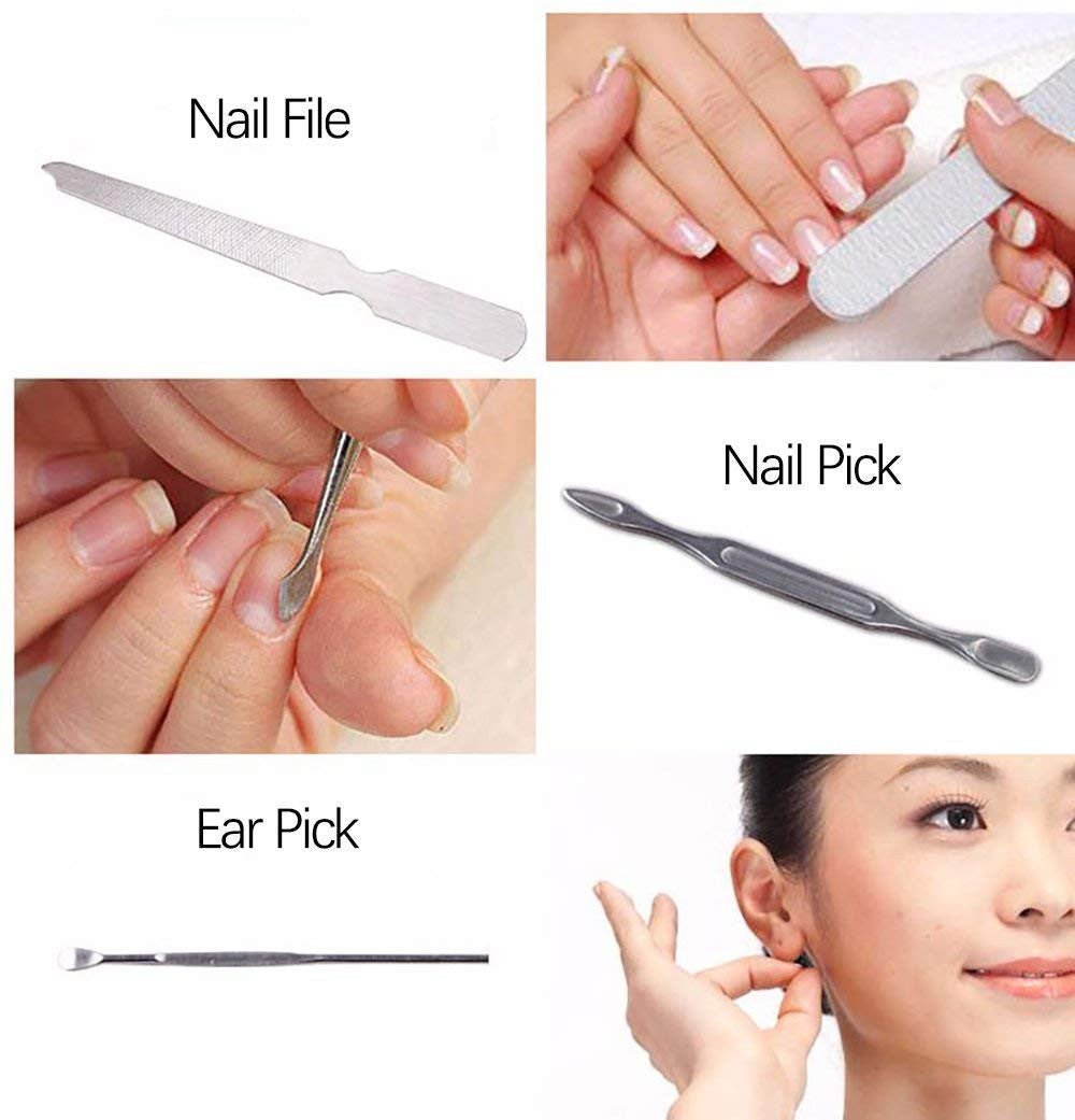7-in-1 Professional Manicure & Pedicure Set for Nail & Facial Care