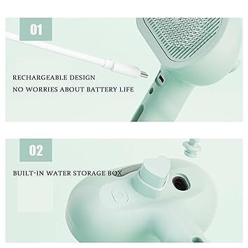 New Pet Grooming Brush for Dogs & Cats - Steam Comb & Dog Brush