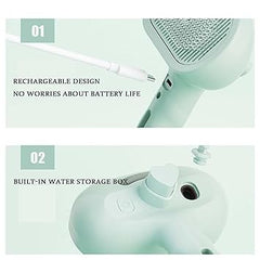 New Pet Grooming Brush for Dogs & Cats - Steam Comb & Dog Brush