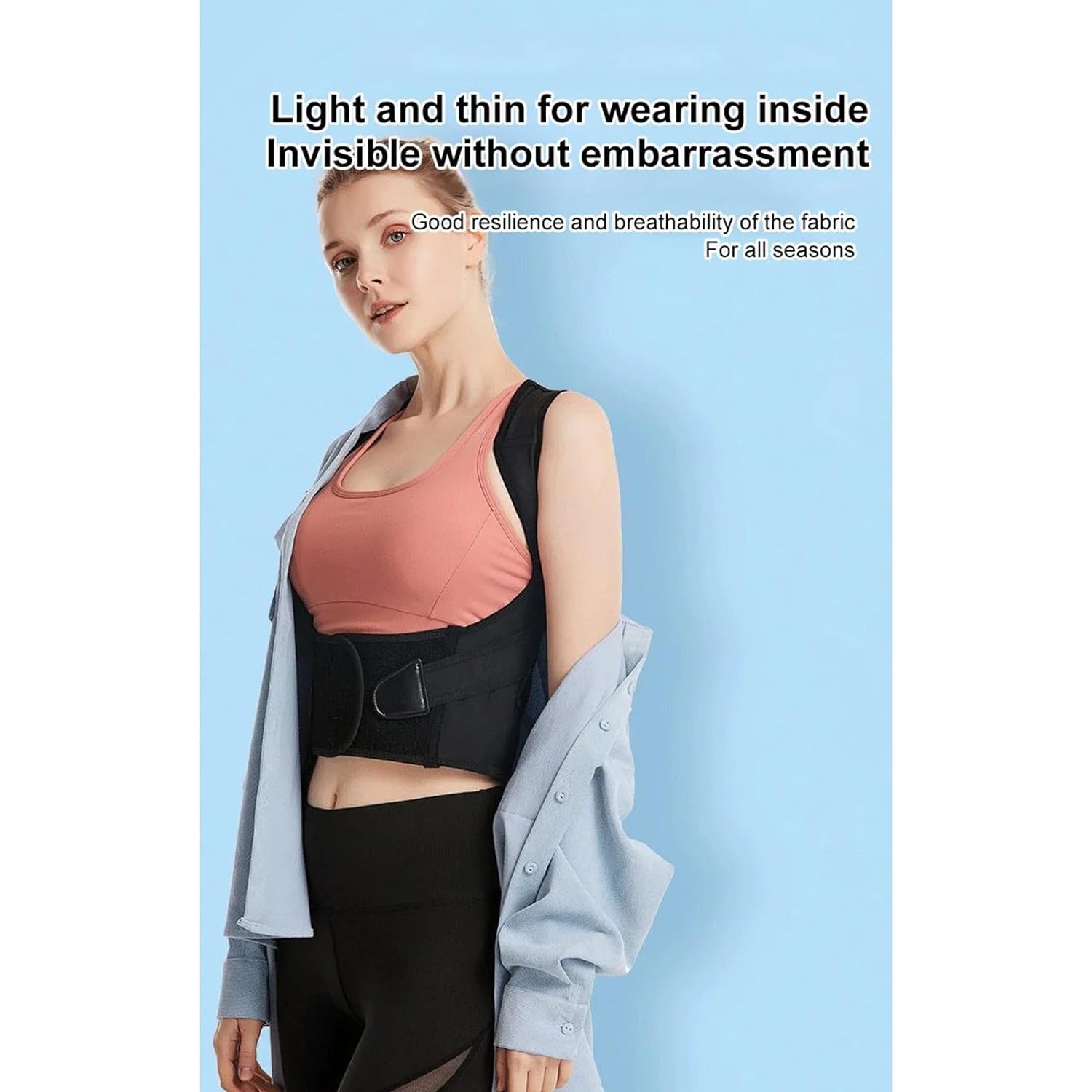 Adjustable Posture Corrector Shoulder Brace for Upper Back Support