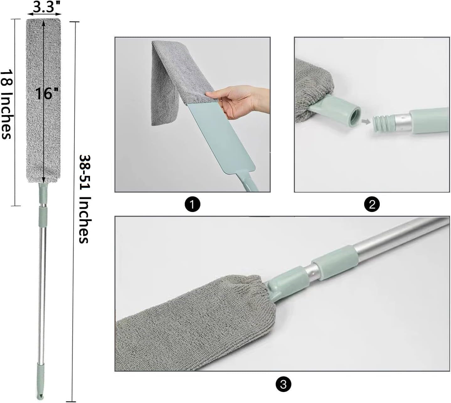 Gap Dust Cleaner & Microfiber Duster for Floors and Surfaces