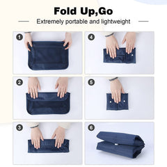 7-Piece Waterproof Travel Toiletry & Laundry Organizer Set