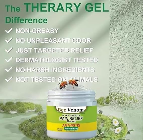 Bee Venom Pain Relief Cream for Fast, Natural Relief