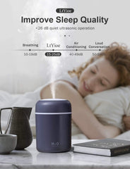 Colorful Mini Humidifier & Oil Diffuser for Cool, Fresh Air