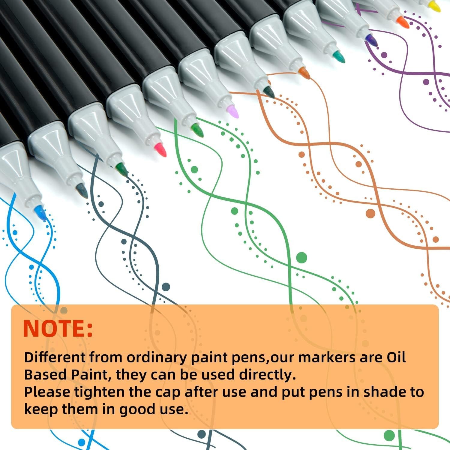24 Pcs Color Markers Pen Set for Drawing and Sketching