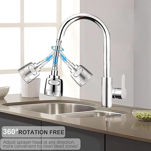 Switch Turbo Flex 360° Rotatable Kitchen Sink Faucet with Splash Filter
