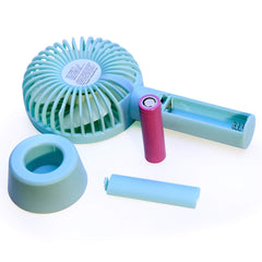 Portable Mini USB Handheld Fan with Stand for Travel and Office