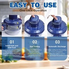 Electric Garlic & Vegetable Peeler Machine for Fruits and Grape