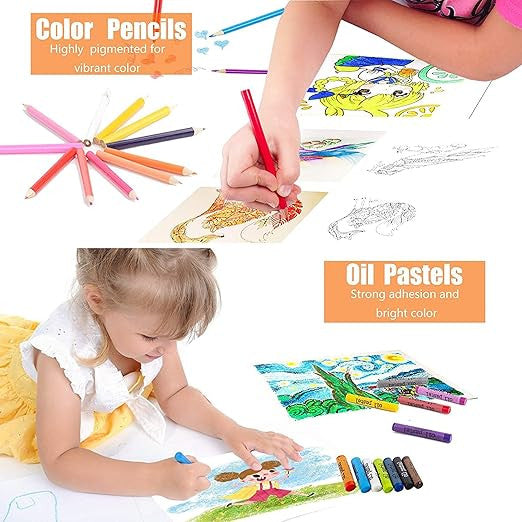 150-Piece Art Set for Creative Artists and Students