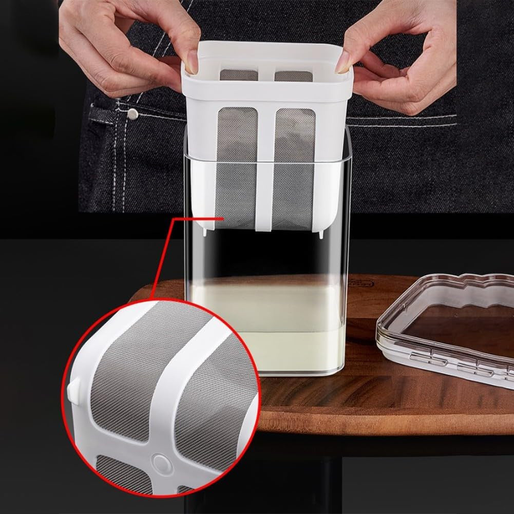 Indian Yogurt Filter & Strainer Box for Fresh Curd Making