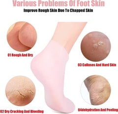 Silicone Moisture Socks for Soft, Hydrated, and Cracked Feet