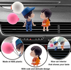 Cute Cartoon Couple Balloon Ornament for Car Decoration