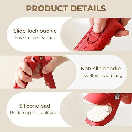 2-in-1 Hot Bowl Holder & Gripper Clip for Secure Serving