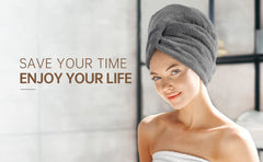 Big Microfiber Hair Wrap Towel - Quick Dry, Absorbent & Gentle