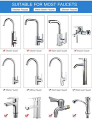 720° Rotating Faucet with Splash Filter and Dual Mode Water Flow