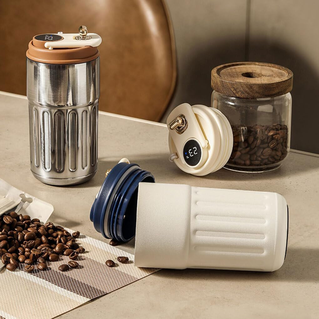 Insulated 450ml Temperature Display Coffee Mug