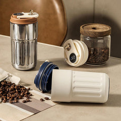 Insulated 450ml Temperature Display Coffee Mug