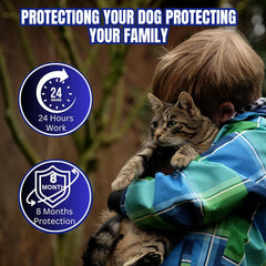 Dog Collar with Flea and Tick Protection - Pet Neck Chain
