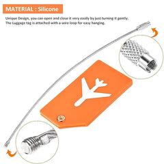 Silicone Travel Luggage Tag - Durable Bag Tag for Travel