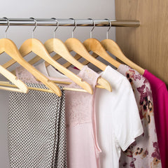 Premium Natural Wooden Garment Hanger  - 1 Pc