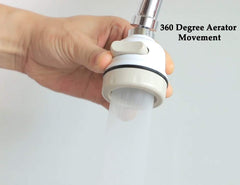 360° Rotating Water-Saving Faucet Sprayer with 3 Modes and Anti-Splash Design