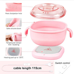 Electric Silicone Wax Heater for Hair Removal, 40-70°C Adjustable