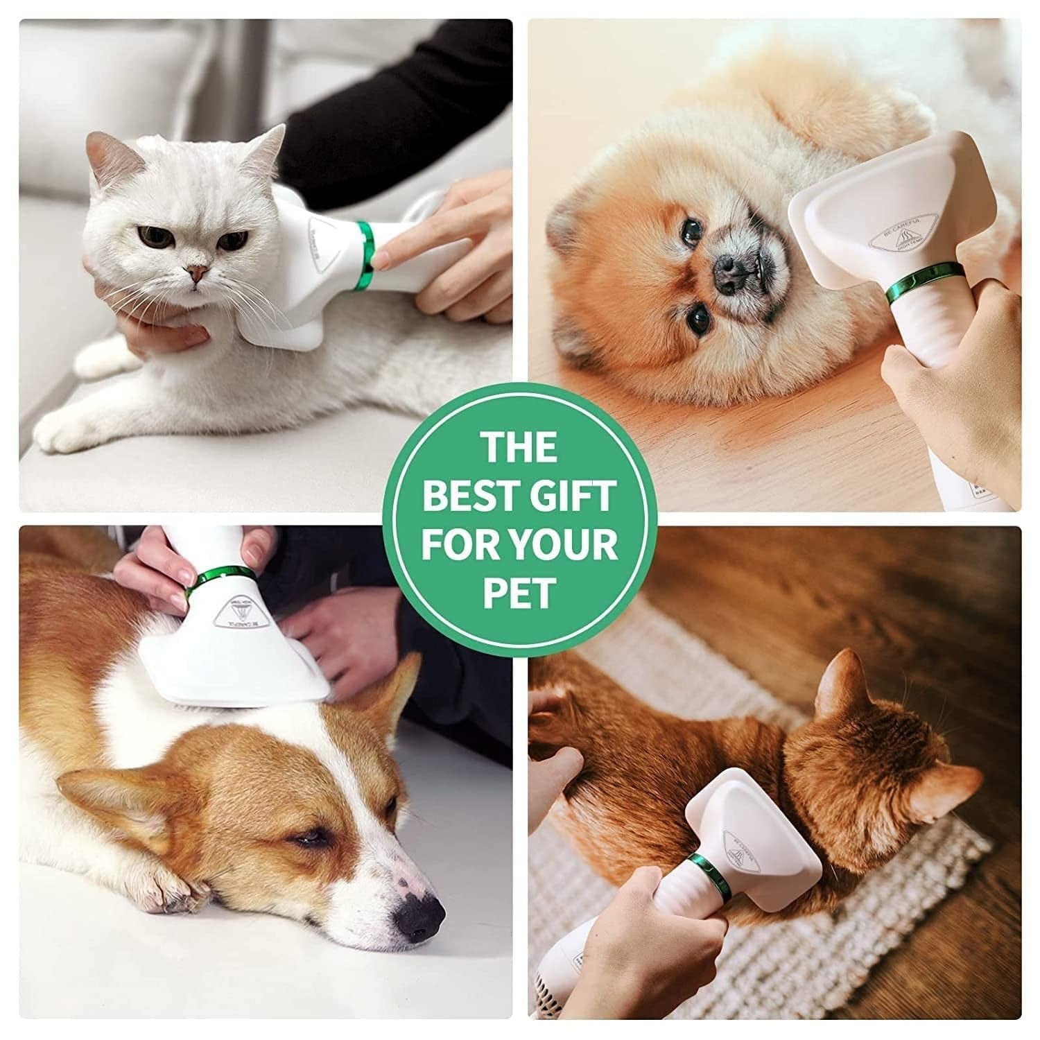 Pet Grooming Dryer & Brush Combo for Small & Medium Dogs and Cats