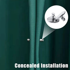 Magnetic Curtain Close Buckle - Detachable, Nail-Free, Strong Magnet - 1 Pc